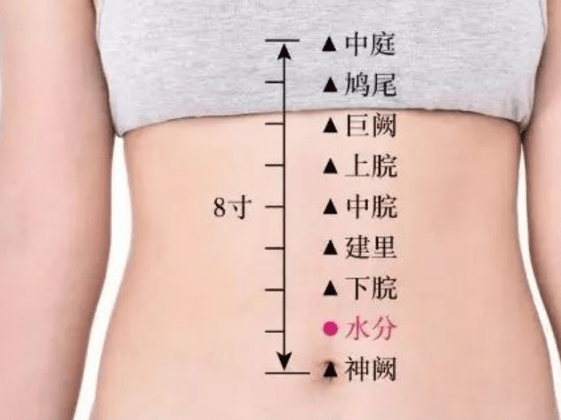 艾灸水分穴位置